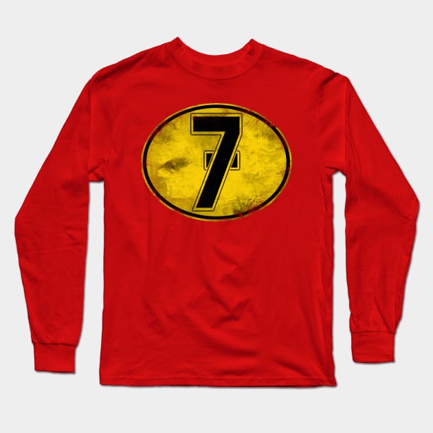 Lucky 7 Long Sleeve T-Shirt by blackiguana